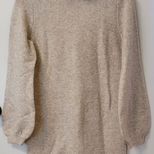 Elegant Beige Long Sleeve Dress